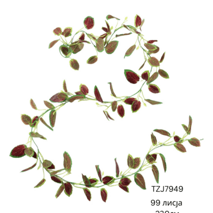 Вештачко висечко зеленило TZJ7949 со 99 лисја и должина 230 cm