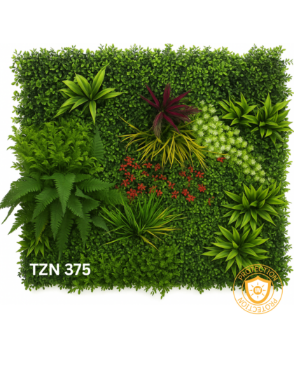 Вештачка трева за ѕид TZN 375 со UV заштита