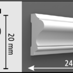 Dekorativna lajsna D109 со профил 20 × 8 mm