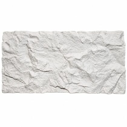 Бел полиуретански панел PU Stone со камен релјеф, 120 × 60 cm и дебелина 6 cm